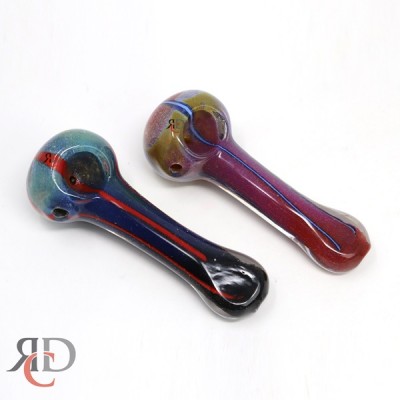 GLASS PIPE FIRT ART PIPE FLAT MOUTH GP4573 1CT
